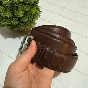 Realtree Brown Leather Classic Belt Mens Size 40‎